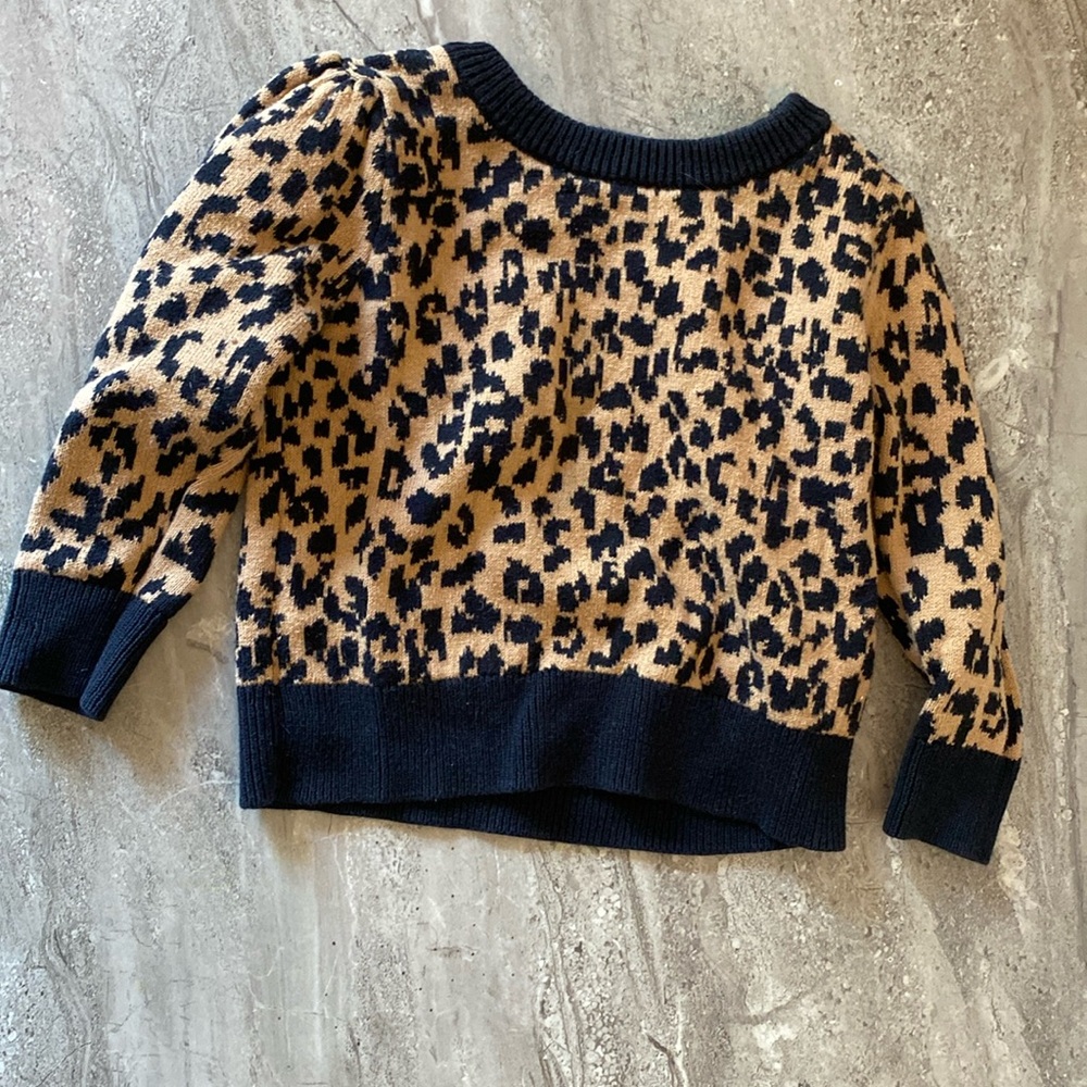 Baby knit leopard sweater 12-18m